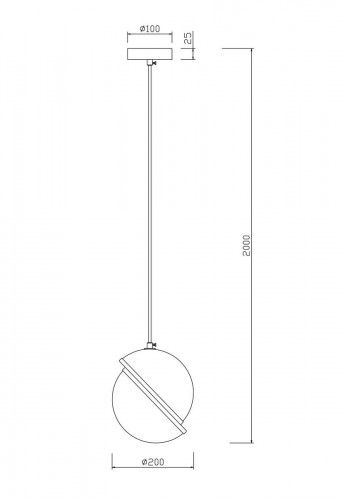Подвесной светильник Freya Element FR5181PL-01BS