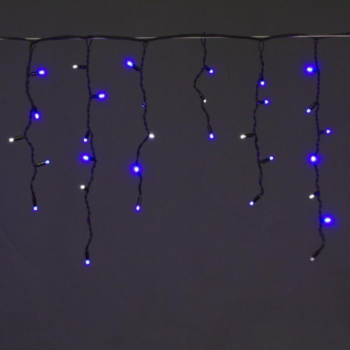 Cветодиодная гирлянда Sneha бахрома 230V синий/белый мерцающий A-057A BL/W FLASH