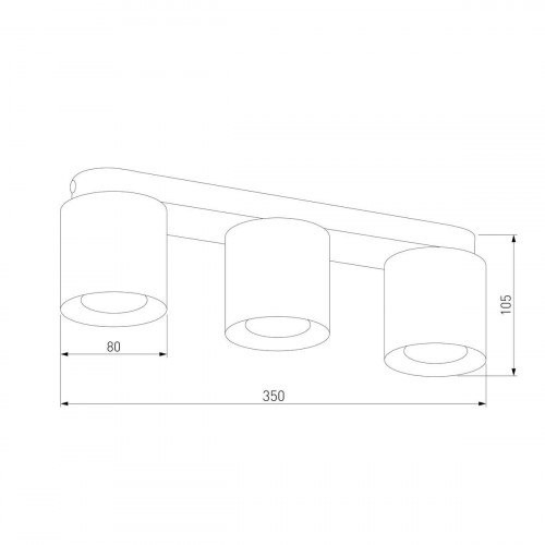 Потолочная люстра TK Lighting 3409 Vico White