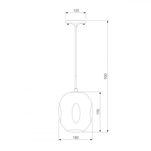 Подвесной светильник Eurosvet Mill 50195/1 черный жемчуг