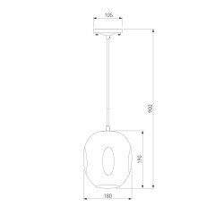 Подвесной светильник Eurosvet Mill 50195/1 черный жемчуг