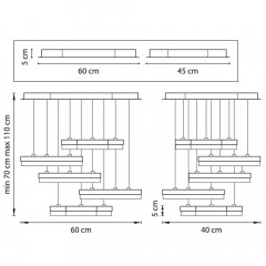 Подвесная светодиодная люстра Lightstar Unitario 763439