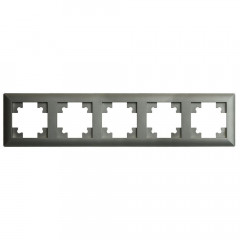 Рамка 5-постовая Stekker Катрин графит PFR00-7005-06 39811