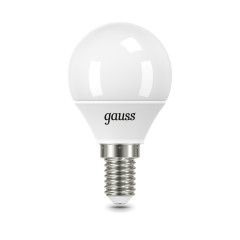 Лампа светодиодная Gauss E14 9.5W 6500K матовая 105101310