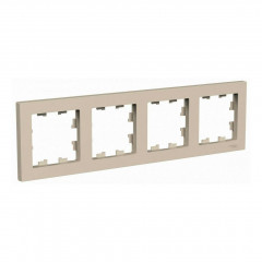 Рамка 4-постовая Systeme Electric AtlasDesign песочный ATN001204