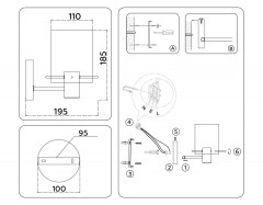 Бра Ambrella Light High Light Modern LH57035