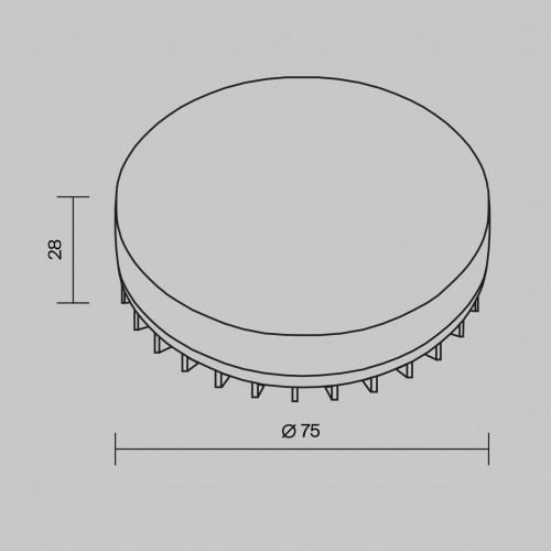 Лампа светодиодная Voltega Wi-Fi GX53 9W 2700-6500К белая 2430