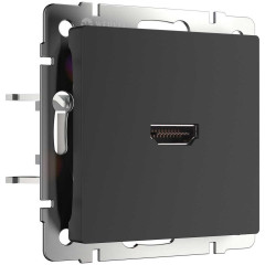 Розетка HDMI Werkel черный матовый W1186008 4690389157066