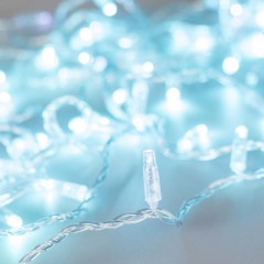 Уличная светодиодная гирлянда Ardecoled нить 230V лазурь ARD-STring-Classic-10000-Clear-100Led-Flash Azure 025784