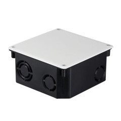 Коробка распаячная КМТ-010-006 с крышкой для твердых стен (107х107х50) с саморезами IP20 EKF PROxima plc-kmt-010-006