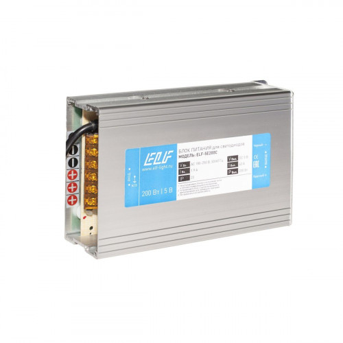 Блок питания импульсный ELF, 5В, 40A, 200Вт ELF-5E200C