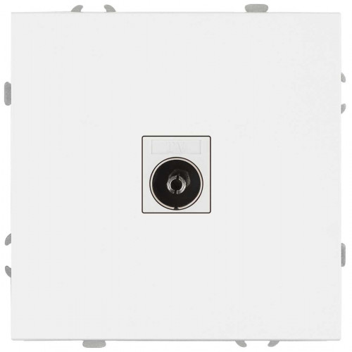 Розетка ЭРА Galaxy 15-3101-01 TV одиночная IP20 белый Б0070715