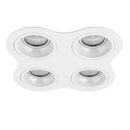 Комплект из светильников и рамки Lightstar Domino Round (214646+214606+214606+214606+214606) D64606060606