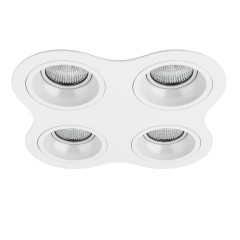 Комплект из светильников и рамки Lightstar Domino Round (214646+214606+214606+214606+214606) D64606060606