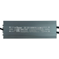 Трансформатор электронный для светодиодной ленты 300W 12V IP67 (драйвер), LB007 Feron 53082