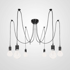 Подвесная люстра Imperium Loft Spider Black L6 352852-26