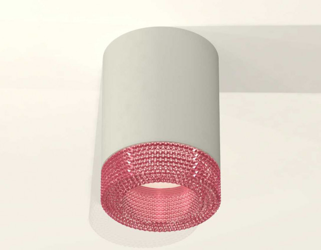 Комплект накладного светильника Ambrella light Techno Spot XS7423003 SGR/PI серый песок/розовый (C7423, N7193)