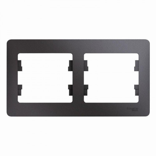 Рамка 2-постовая Systeme Electric Glossa графит GSL001302