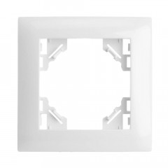 Рамка 1-постовая Stekker Эрна Элегант белый PFR00-9011-01 49629
