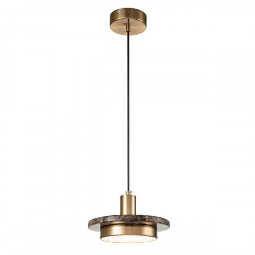 Подвесной светильник Escada 10260/1 LED*12W Brass/Brown marble