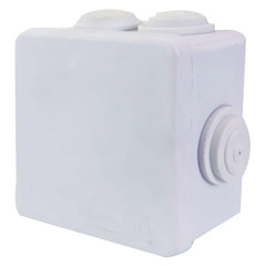 Коробка разветвительная Stekker EBX30-01-65, 85*85*50 мм, 7 мембранных вводов, IP55, светло-серая 39553