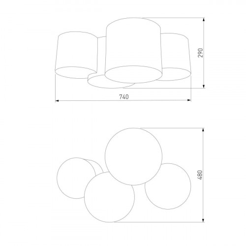 Потолочный светильник TK Lighting 4184 Mona Colour