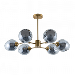 Потолочная люстра Arte Lamp Yuka Smoky A7759PL-6PB