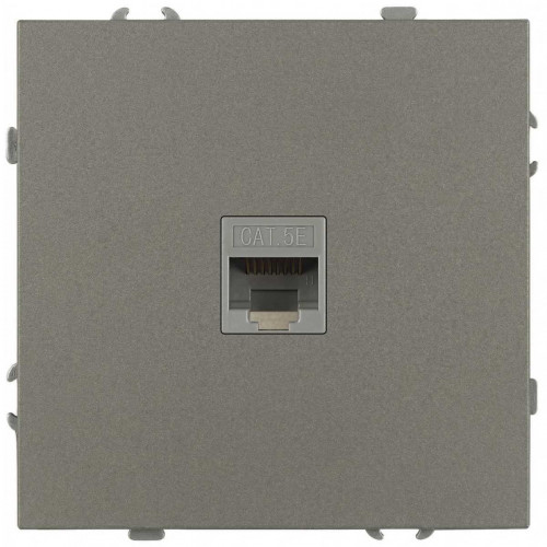 Розетка ЭРА Galaxy 15-3107-07 информационная RJ45 IP20 титан Б0070747