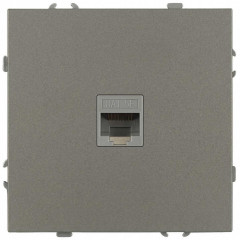Розетка ЭРА Galaxy 15-3107-07 информационная RJ45 IP20 титан Б0070747
