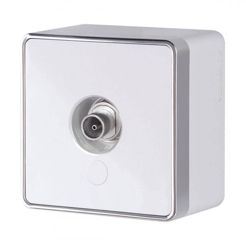 ТВ-розетка Werkel Gallant оконечная белая W5083001 4690389164712