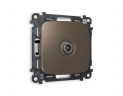 Комплект механизма TV розетки оконечной AMBRELLA VOLT OMEGA Темная бронза матовый 50-870 MHz 1dB QUANT (OP6430, VM202) MO643010