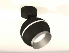 Комплект накладного светильника Ambrella light Techno Spot XM1102003 SBK/MCH черный песок/хром матовый (A2210, C1102, N7033)