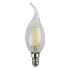 Лампа светодиодная филаментная ЭРА E14 5W 4000K прозрачная F-LED BXS-5W-840-E14 Б0019005