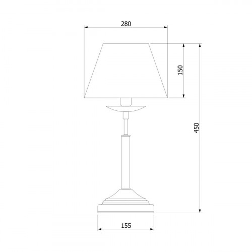 Настольная лампа Eurosvet 01010/1 хром