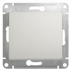 Выключатель одноклавишный Systeme Electric Glossa 10A 250V перламутр GSL000611