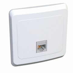 Розетка телефонная RJ11 Systeme Electric Этюд белая TELC-001B