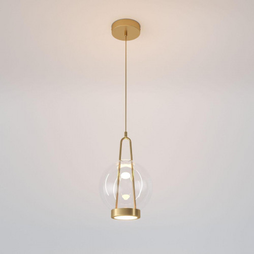 Подвесной светодиодный светильник Eurosvet Frasco 50267/1 LED латунь