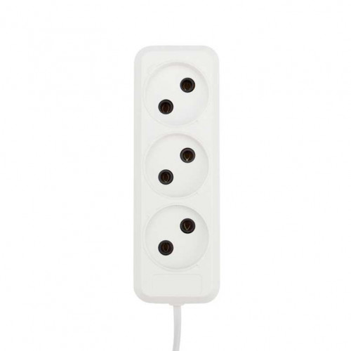 Удлинитель 3 гнезда, 3м, 2х0,75мм², б/з, белый REXANT 11-8733