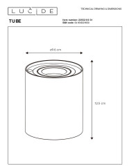 Настольная лампа Lucide Tube 22552/05/31