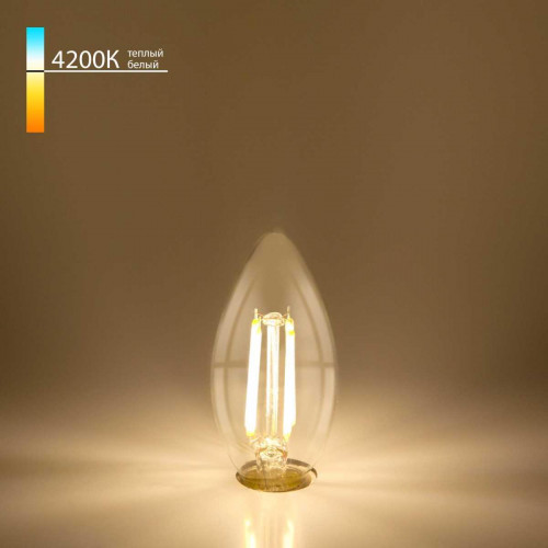 Лампа светодиодная филаментная Elektrostandard BLE1426 E14 9W 4200K прозрачная a050132