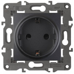 Розетка ЭРА Elegance 2P E Schuko со шторками 16A 250V 14-2102-05 Б0034276