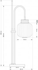 Настольный светильник KUTEK ALBA ALB-LG-1(ZM)