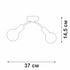 Потолочная люстра Vitaluce V4989-1/2PL