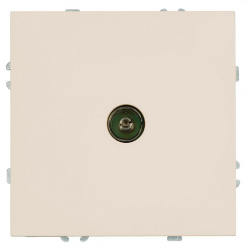 Розетка телевизионная 1-местная (механизм), Stekker, 75 Ом, 5-862МГц Эмили, RST00-5108-08, кашемир, soft touch 49901