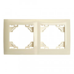Рамка 2-постовая Stekker Эрна Элегант слоновая кость PFR00-9012-02 49667