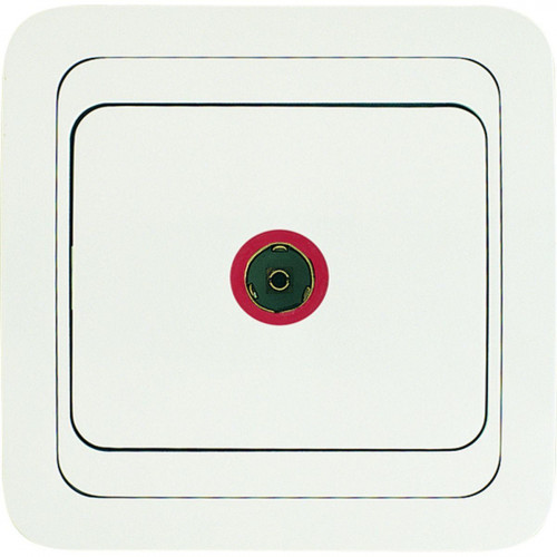 Розетка Makel TV 1-м СП Mimoza бел/бел 12007