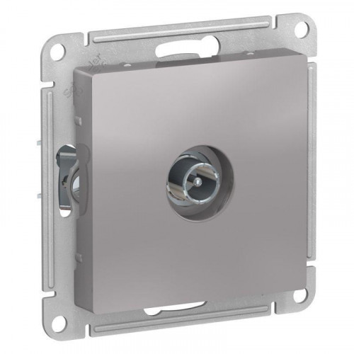 ТВ-розетка оконечная Systeme Electric AtlasDesign алюминий ATN000391