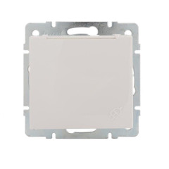 Розетка с зазем. с крышкой Lezard Rain белая 703-0288-123