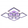 Потолочная светодиодная люстра Profit Light 8009/4+4 NKL A