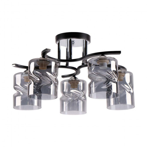 Потолочная люстра ЭкономСвет 26063/5BK+CR SM